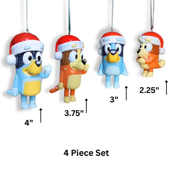 Bluey Christmas Tree Ornaments Kids Decorations, Bluey Family Decor Kurt Adler - Picture 6 of 7